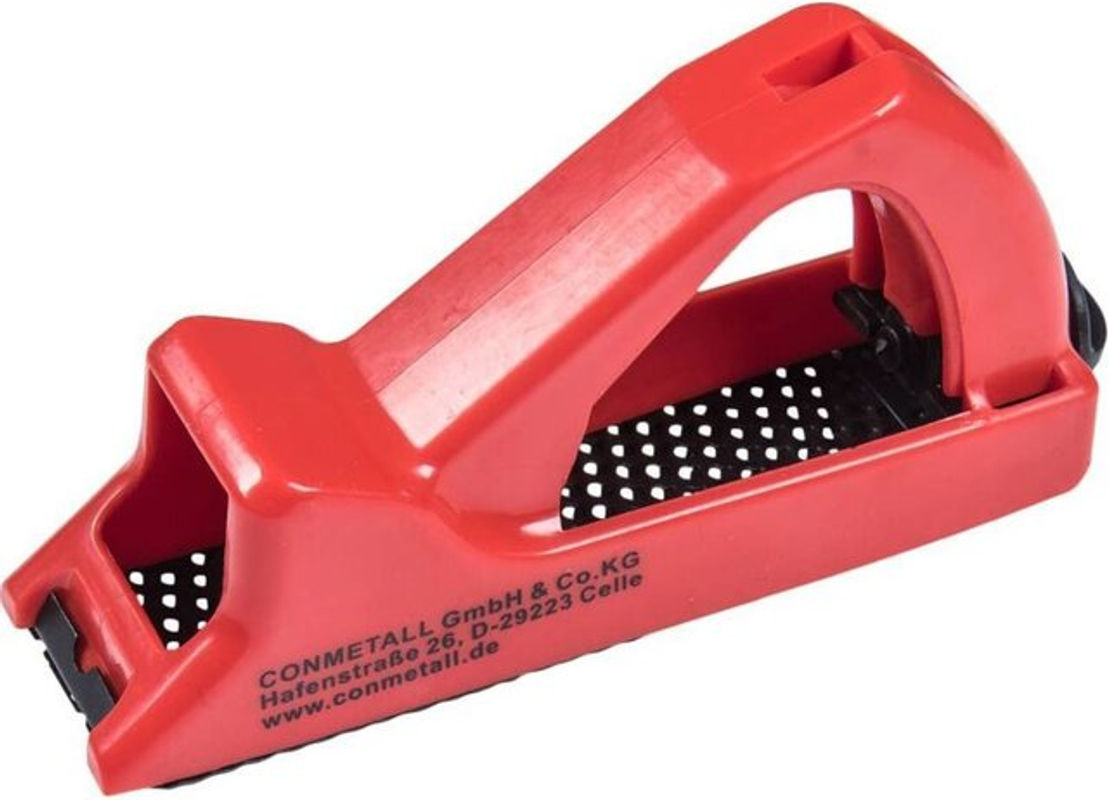 Connex Blockhobel aus Kunststoff in Rot, Länge: 14 cm - Bild 3