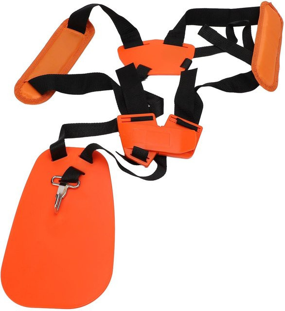 GoolRC Doppelschultergurt für Rasenmäher und Trimmer, verstellbar und verdickt, Orange - Bild 1