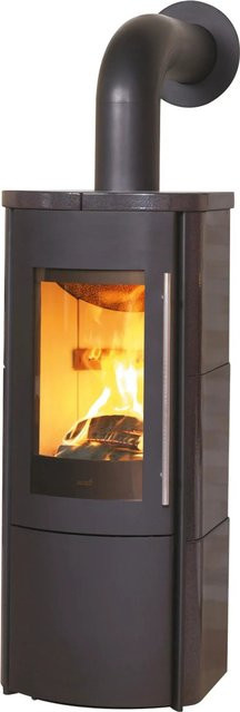 Hark Lova ECOplus Rua Kaminofen mit Kacheln in Meteorschwarz, 6 kW mit Automatik - Bild 1