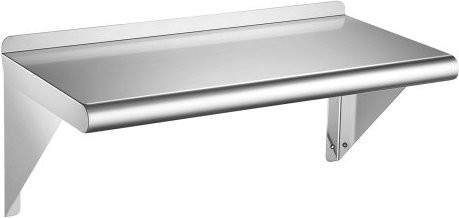 VEVOR Wandregal aus Edelstahl in Silber, Küchenregal für Profis, B/T/H: 61,0 x 30,5 x 30,5 cm - Bild 1