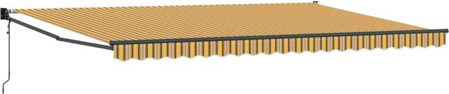 vidaXL Markise modern in Mehrfarbig aus Polyester und Metall, B: 500 cm, T: 300 cm, H: 165 cm - Bild 1