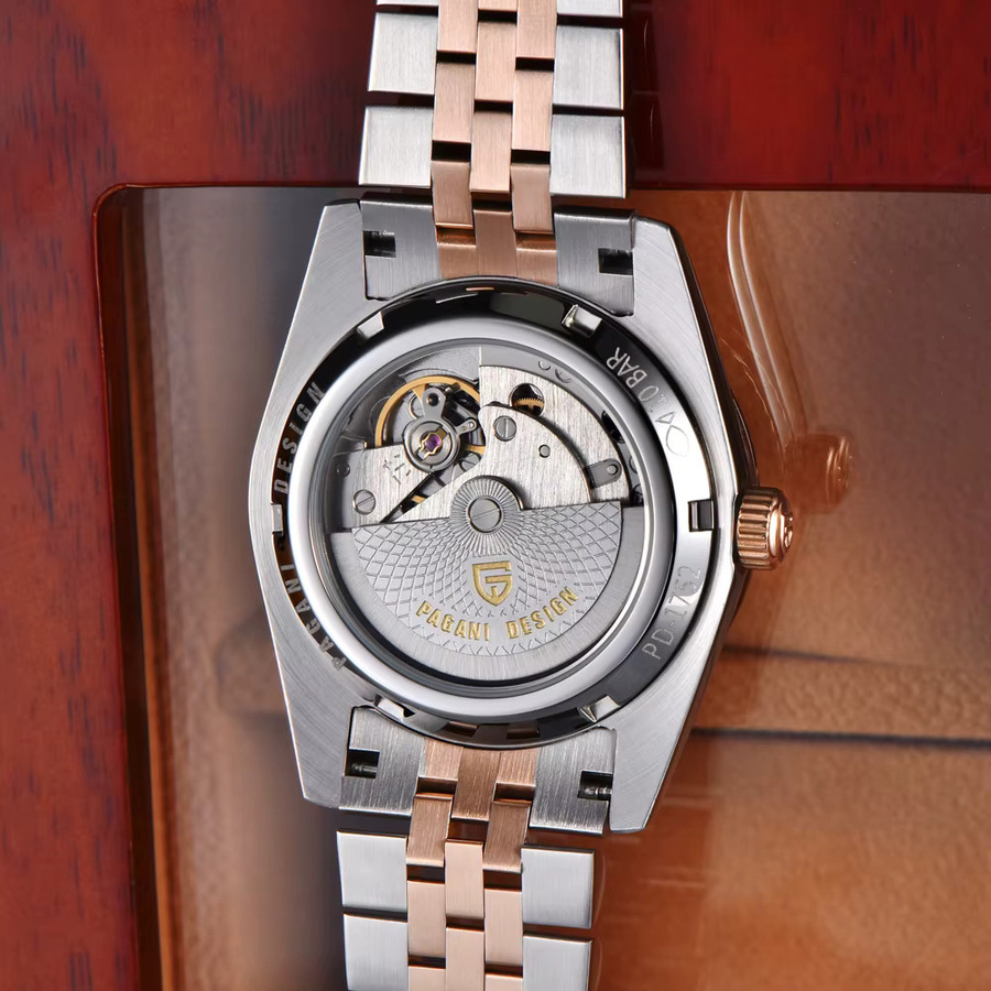 PAGANI DESIGN Armbanduhr, Automatik, Edelstahl, Grün, Saphirglas, Herren - Bild 5