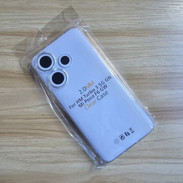 Transparente Silikon Hülle für Xiaomi POCO F6 und Redmi Turbo 3 5G mit Linsenschutz - Bild 1