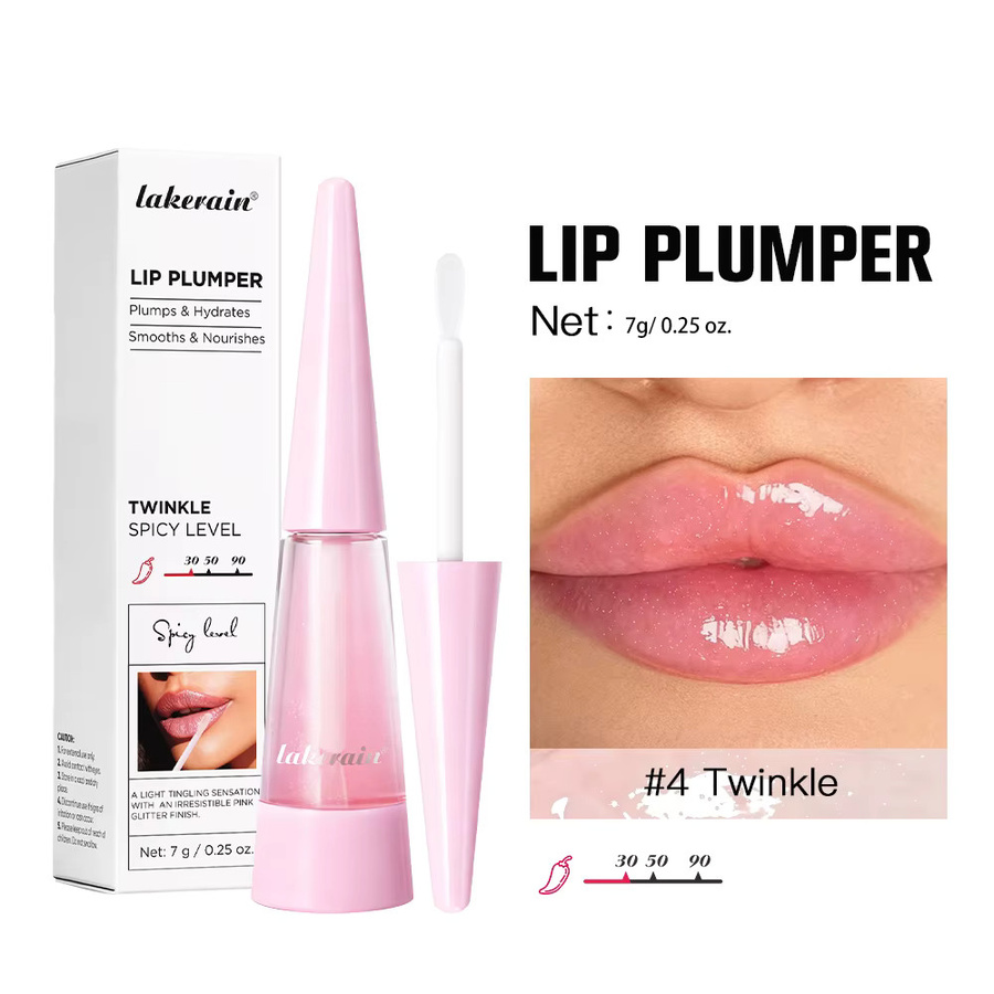 Lakerain Lip Plumper Lipgloss, Transparent, Glänzend, Unisex - Bild 2