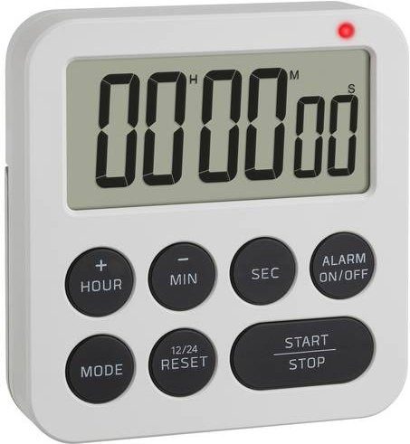Digitaler Timer von TFA Dostmann in Weiß zur Wandmontage - Bild 1
