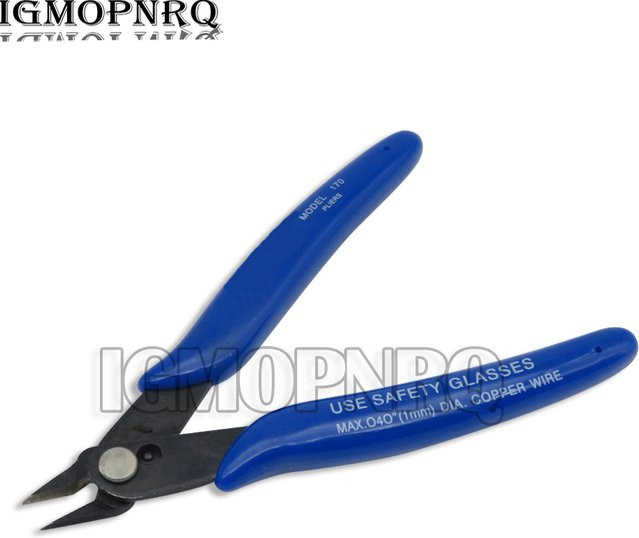 PLATO170 Clip Schneidzange Diagonalzange mit Kunststoffgriffen in Blau - Bild 1