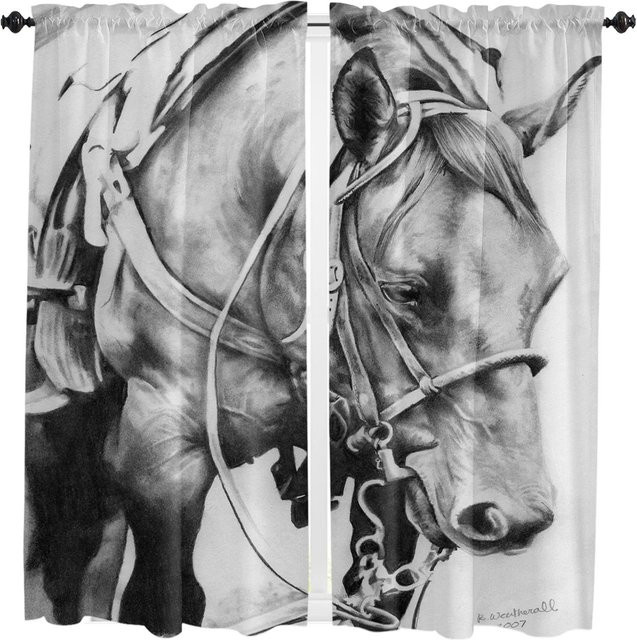 Yiran Furniture Verdunkelungsvorhänge mit Tiermotiven für Schlafzimmer und Wohnzimmer, Mehrfarbig, B: 55 cm, H: 120 cm - Bild 1