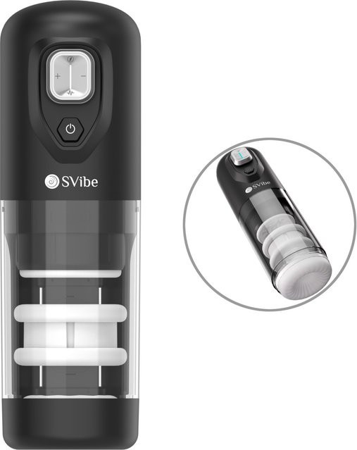 SVibe Masturbator IKON für vollautomatischen Handjob in Schwarz - Bild 1