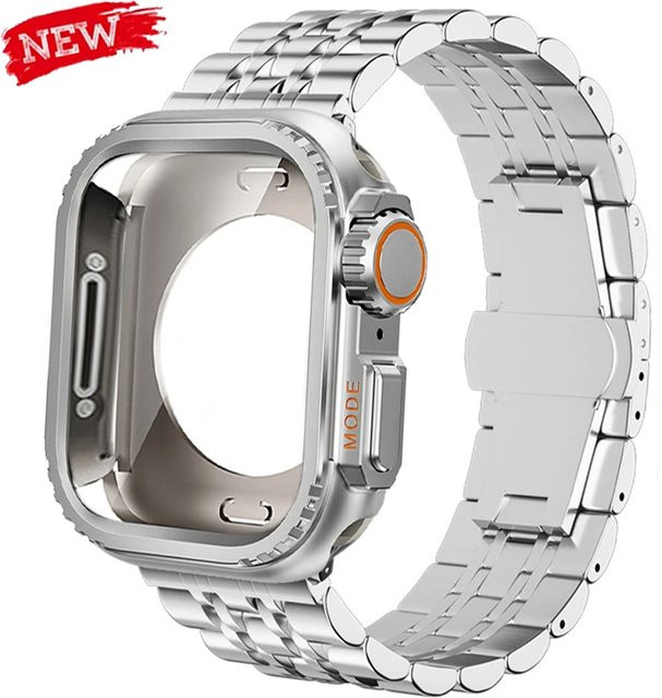 Geekthink Uhrenarmband Edelstahl, Silber - Bild 1