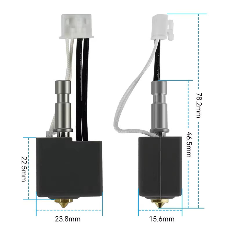 Anycubic Kobra S1 Hotend Kit mit Messing Düse für 3D Drucker Zubehör Gold - Bild 3