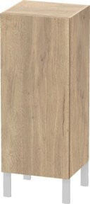 Duravit Halbhochschrank L-Cube individual in Eiche marmoriert, Wandmontage, Tür links - Bild 1
