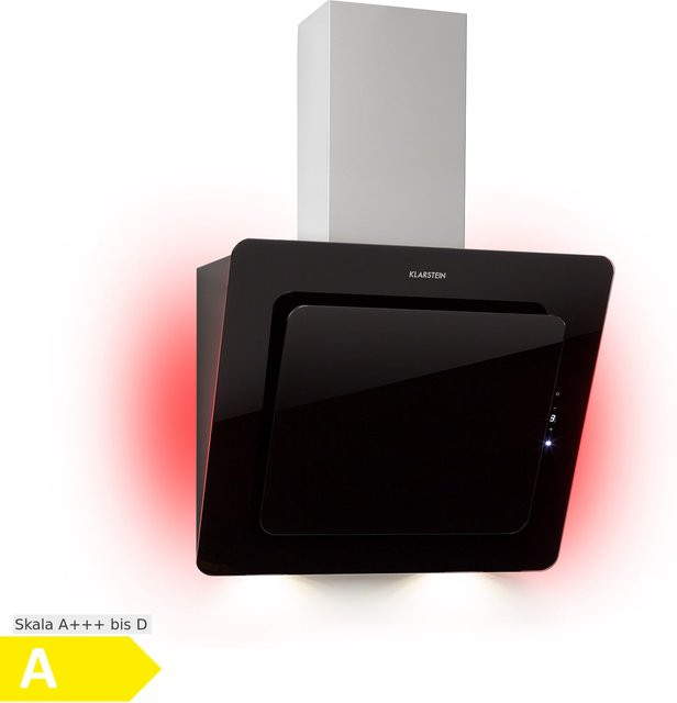 Klarstein Helena 60 Dunstabzugshaube Schwarz mit LED-Display und Umluftfunktion - Bild 1
