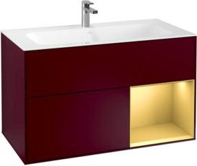 V&B Waschtischunterschrank Finion Wandbeleuchtung in Peony Matt, Breite: 99,6 cm, Höhe: 49,8 cm - Bild 1