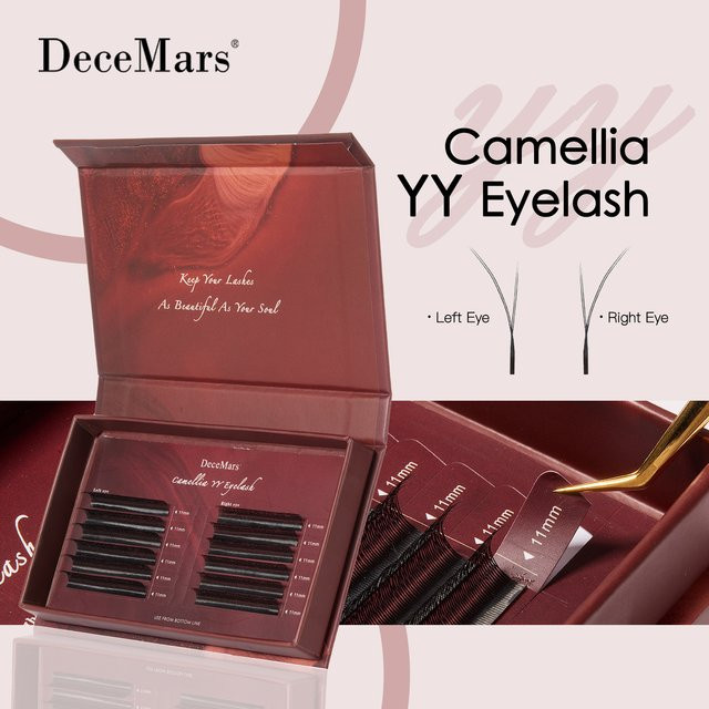 DeceMars Camellia YY Wimpernverlängerung, Black, Unisex - Bild 1