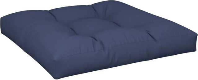 vidaXL Palettenkissen Marineblau aus Polyester, B/T/H: 70 x 70 x 12 cm, UV-beständig und wasserabweisend - Bild 1