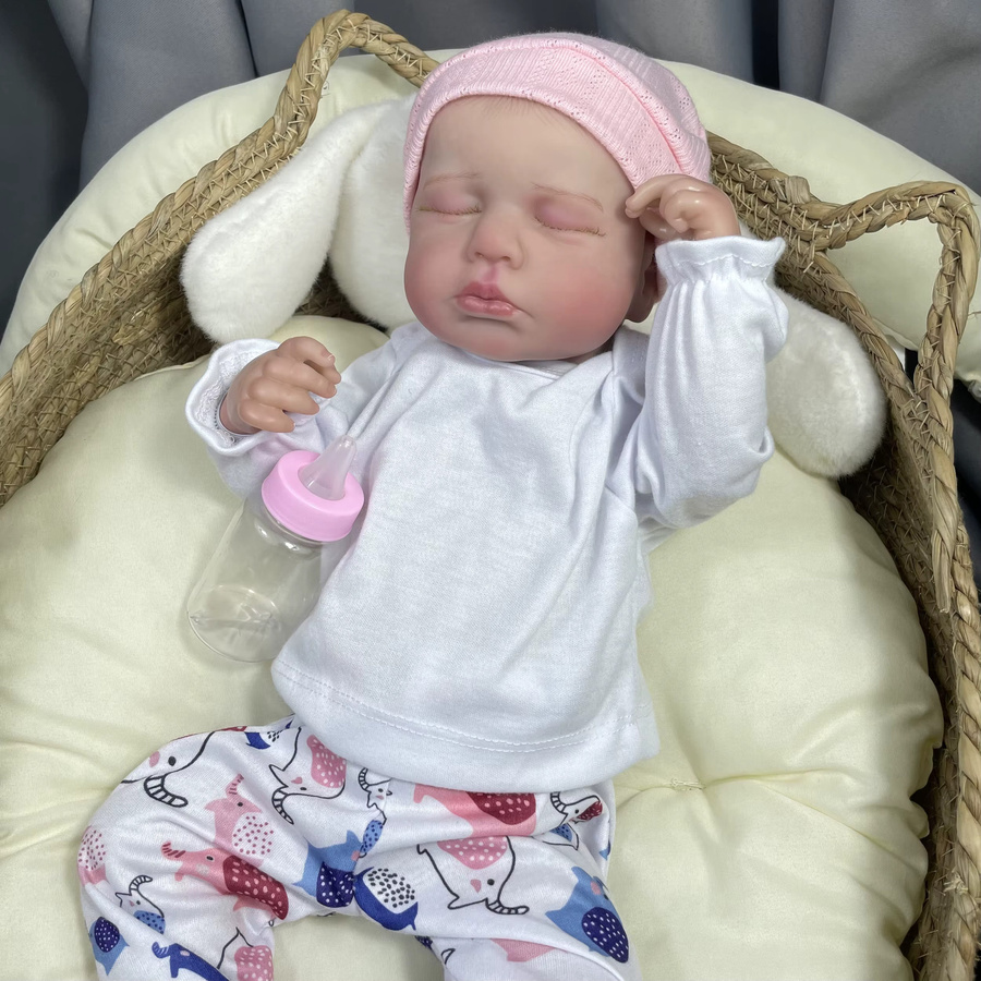 MRB LouLou Reborn Baby Puppen, Silikon, 50cm - Bild 3