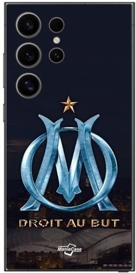 Samsung Galaxy S25 Ultra Maniacase Schutzhülle mit OM-Logo in Blau und Gold - Bild 1