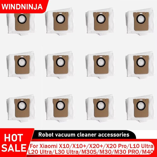 Dreame Anti-Staub-Beutel in Weiß für Xiaomi X10, X10+, X20+, X20 Pro, X20 Max, M30S sowie Dreame L10s Ultra, L20 Ultra und L30 Ultra Roboterstaubsauger - Bild 1