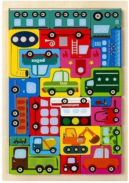 Yiran toy Montessori Cartoon 3D Puzzle Tangram Mathe, Lernorientiertes Spielzeug, ab 3 Jahre - Bild 1