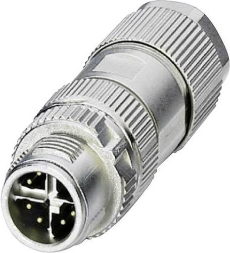 Phoenix Contact 1417430 Sensor-Aktor-Datensteckverbinder M12 Stecker gerade 8P8C silber - Bild 1