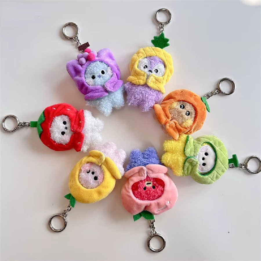 BT21 Mini-Plüschfrucht-Anhänger-Schlüsselanhänger, Bunt / Mehrfarbig - Bild 1