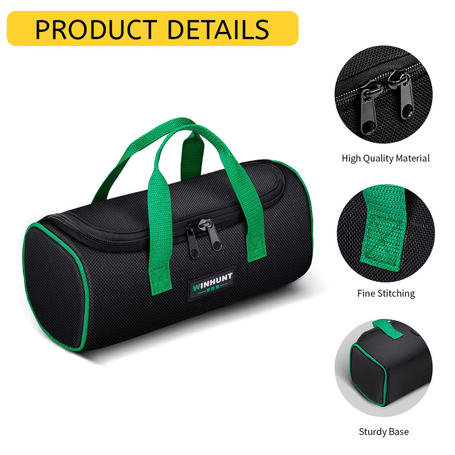 WINHUNT Elektriker-Werkzeugtasche in Schwarz, tragbare Aufbewahrungstasche für Mechaniker und HVAC-Ingenieure, B/T/H: 31,0 x 12,5 x 12,0 cm - Bild 3