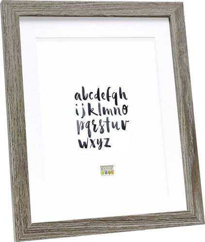 Deknudt Bilderwechselrahmen aus Holz mit Passepartout und Glas in Grau, B/H: 30 x 45 cm - Bild 1