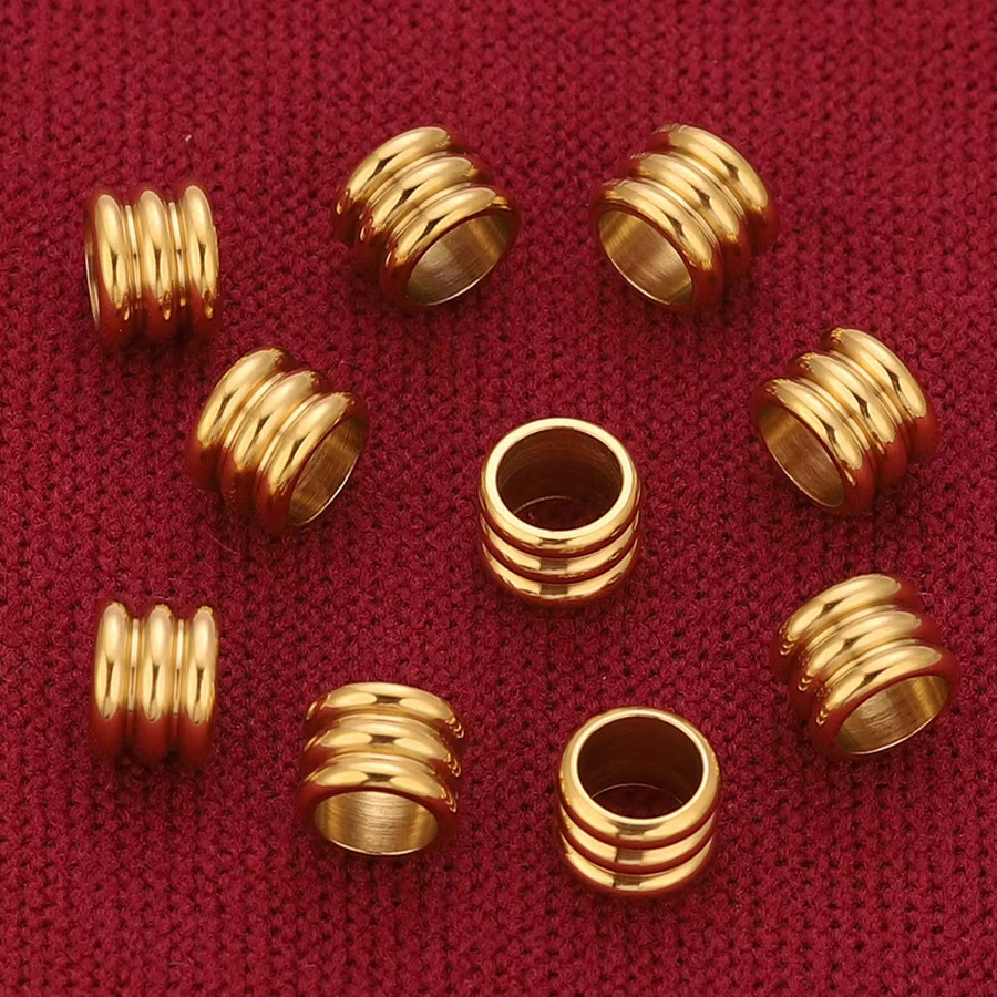 Alisaya Edelstahlperlen, Lochrohrperlen, 20er-Pack - Bild 4