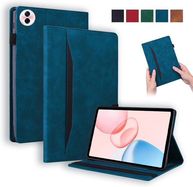 Luxus Brieftasche Flip-Cover für Honor Pad 10 (12,1 Zoll) in Schwarz mit Standfunktion - Bild 1