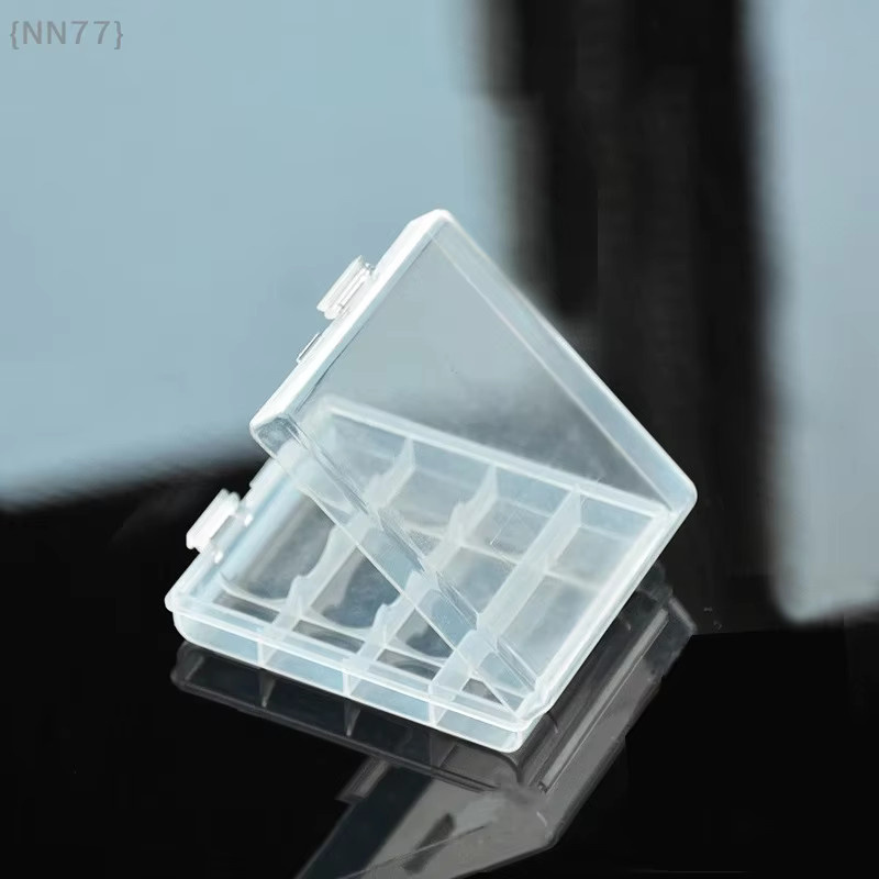 Batterieadaptergehäuse für AAA/AA auf C/D Batterien, Mehrzellen-Kombinations-Aufbewahrungsbox mit Konverterfunktion, Farbe: Weiß/Transparent - Bild 4