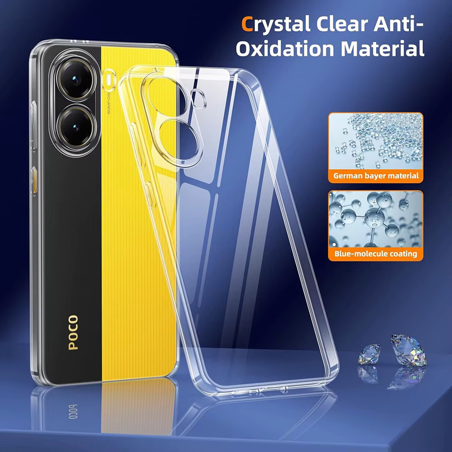 Transparente Silikonhülle für Xiaomi Poco X7 X6 X5 X4 X3 Pro GT F7 F6 F5 F3 (Anti-Drop Cover) - Bild 3