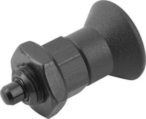 KIPP Kipp-Arretierbolzen Größe 1 Form B, gehärteter Arretierstift, Edelstahl, blau - Bild 1