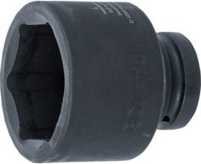 BGS Kraft-Steckschlüssel-Einsatz Sechskant 5860, Antrieb Innenvierkant 25 mm (1 Zoll), Schlüsselweite 60 mm, Schwarz - Bild 1