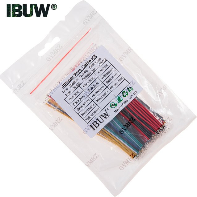 130 Stück Breadboard Jumper Draht Kabel Kit 24AWG in 6 Farben, flexible PVC Elektronik-Lötkabel für PCB, Längen: 5 cm, 8 cm und 10 cm - Bild 1