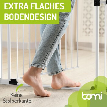 bomi Türschutzgitter Merle FlatStep aus Metall in Weiß, Breite: 63-217 cm - Bild 2