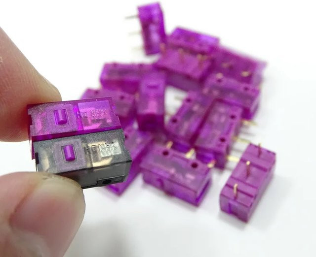10 Stück hcnhk Kailong Microswitch Halter Schwarz Transparent mit 150 Millionen Klicks Lebensdauer - Bild 1