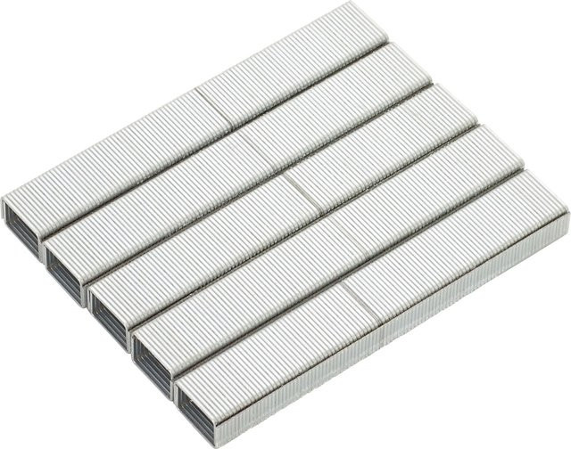 LUX-TOOLS Feindrahtklammern Comfort aus verzinktem Stahl, Farbe: Silber, 1.200 Stück, Breite: 11,4 mm, Höhe: 10,0 mm - Bild 1