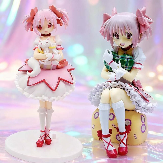 Bandai Magische Mädchen Anime Figur Kaname Madoka Akemi Homura, Action Figure - Bild 1