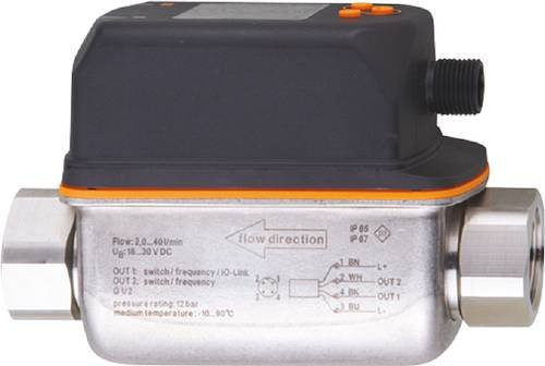 Ifm Electronic Vortex-Durchflusssensor SV0527 in Grau mit Betriebsspannung 18 - 30 V/DC - Bild 1