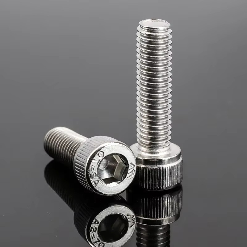 XMSJ Innensechskantschrauben mit Linksgewinde aus 304 Edelstahl in Silber - Bild 2