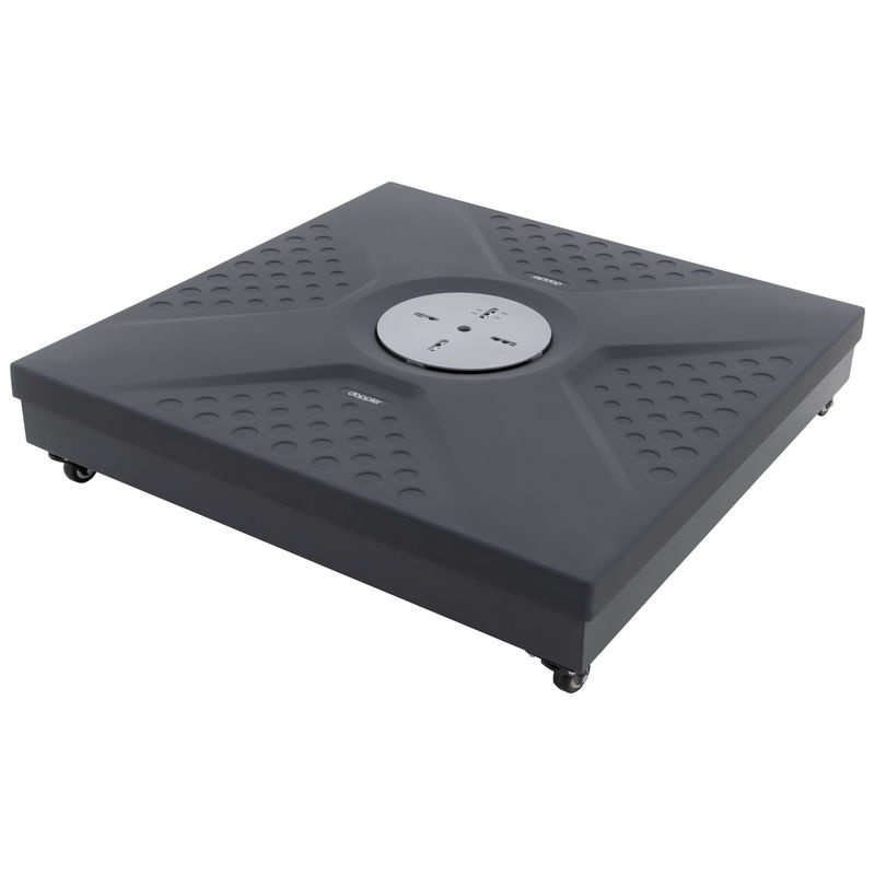 Doppler Active Easy Push Rollsockel für Pendelschirme, anthrazit, B/T/H: 88 x 88 x 20 cm - Bild 2