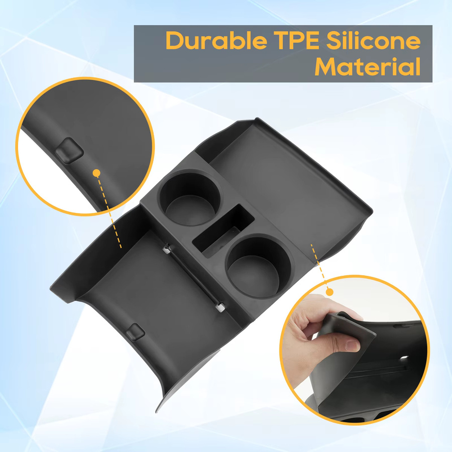 LFOTPP Mittelarmlehnen-Ablagebox für Hyundai Tucson NX4, Farbe: Schwarz - Bild 4