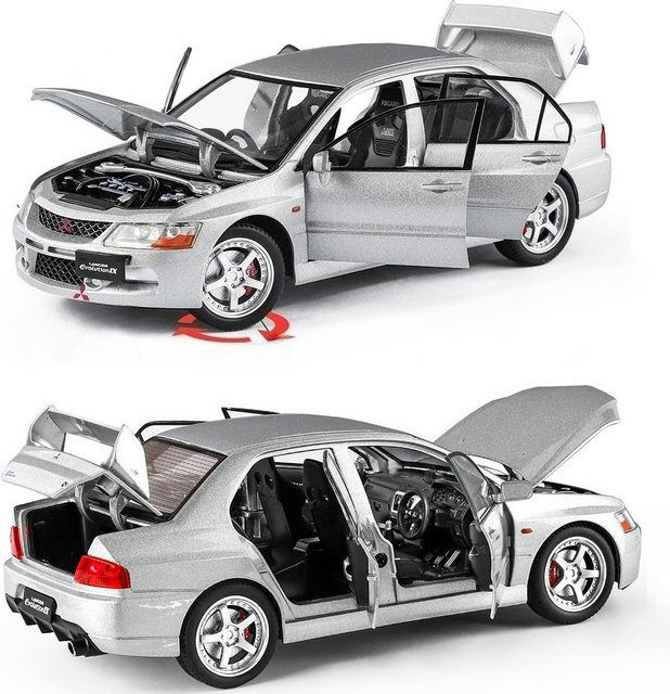 RMZ city Lancer Evolution IX RX7 Modellauto, 1:24, Metall - Bild 1