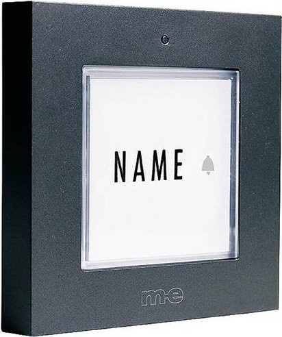 M-e modern-electronics Funkklingel Sender in Anthrazit und Schwarz - Bild 1