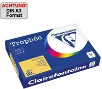 Clairefontaine Trophée Color Kopierpapier DIN A3, 80 g/m², 500 Blatt, Multicolor und Gold, FSC-zertifiziert, matt - Bild 1