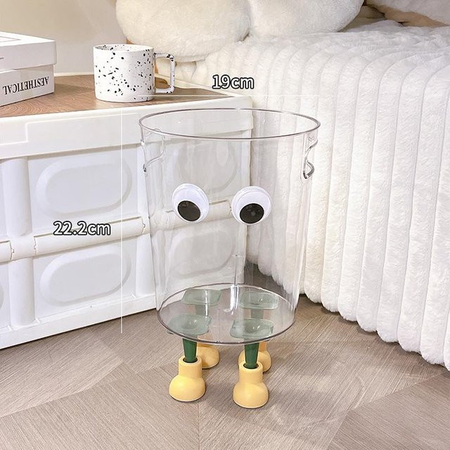 Creative Home Mülleimer Transparent für Schlafzimmer und Wohnzimmer - Bild 1