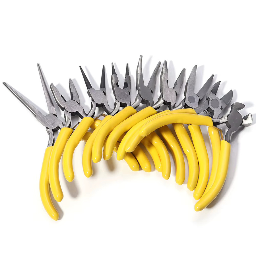 Edelstahl Mini Zangen Set in Gelb für DIY Schmuckherstellung und Handwerk - Bild 2