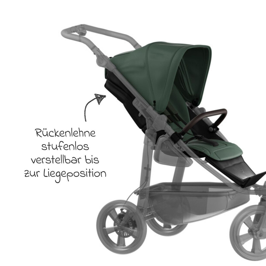 TFK Sport-Einheit XXL Sportsitz für Mono 3/4 & Pro in Olive und Schwarz - Bild 3