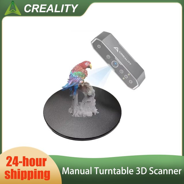Creality Original 3D-Scanner Drehteller-Kit für CR-Scan Otter, Raptor und Ferret in Schwarz - Bild 1