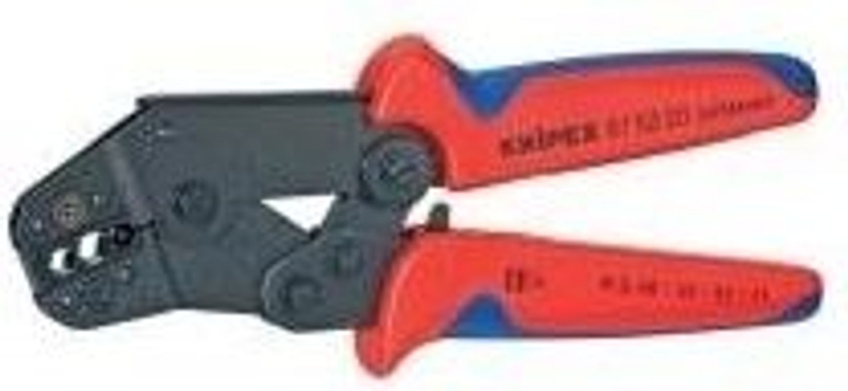 Knipex Crimpzange kurze Bauform für KOAX-, BNC- und TNC-Steckverbinder RG 58 59 62 71 223 in Rot - Bild 2